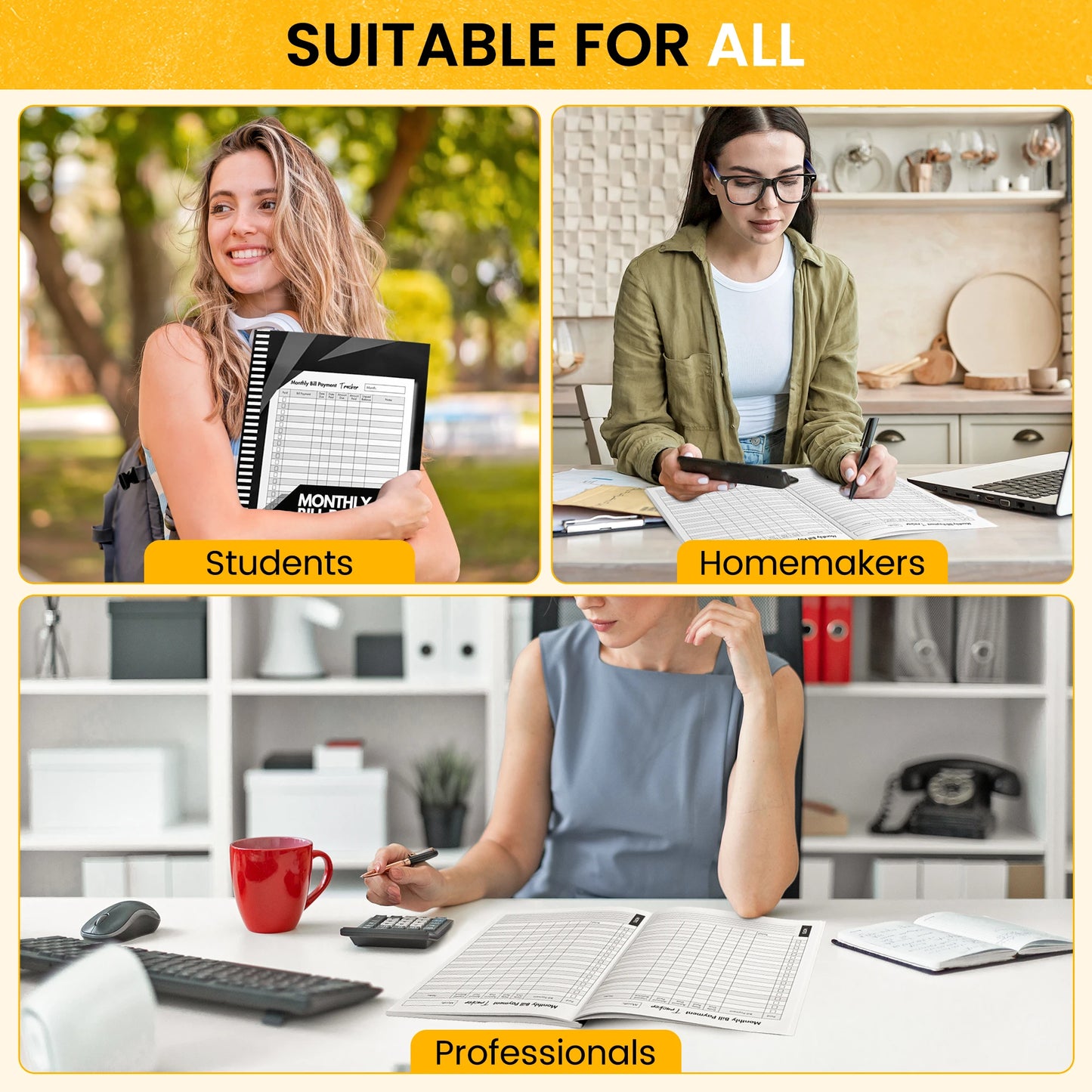 Bill Tracker & Budget Planner: Monthly Organizer