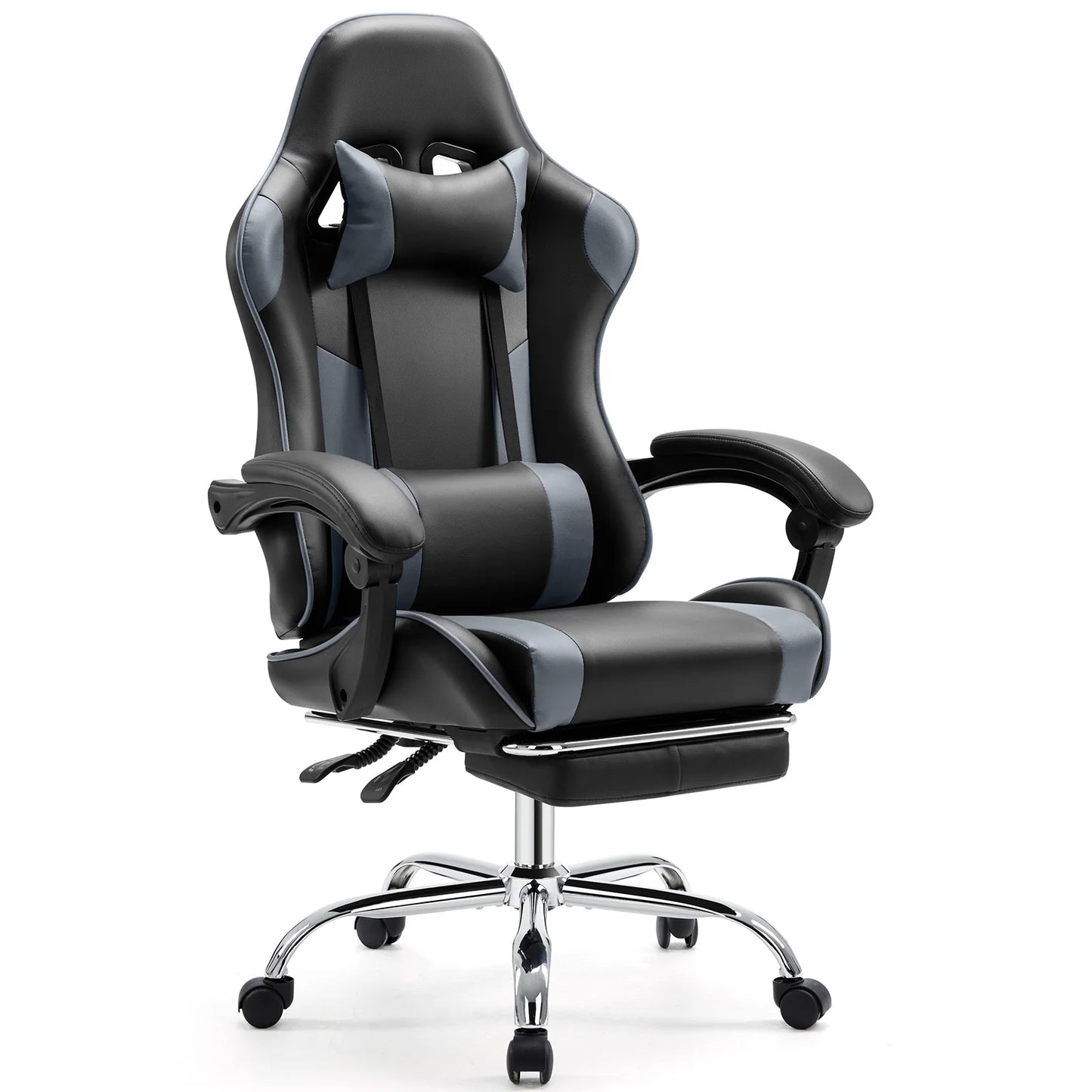 Ergonomic Gaming Chair Adjustable Swivel with Headrest and Lumbar Support