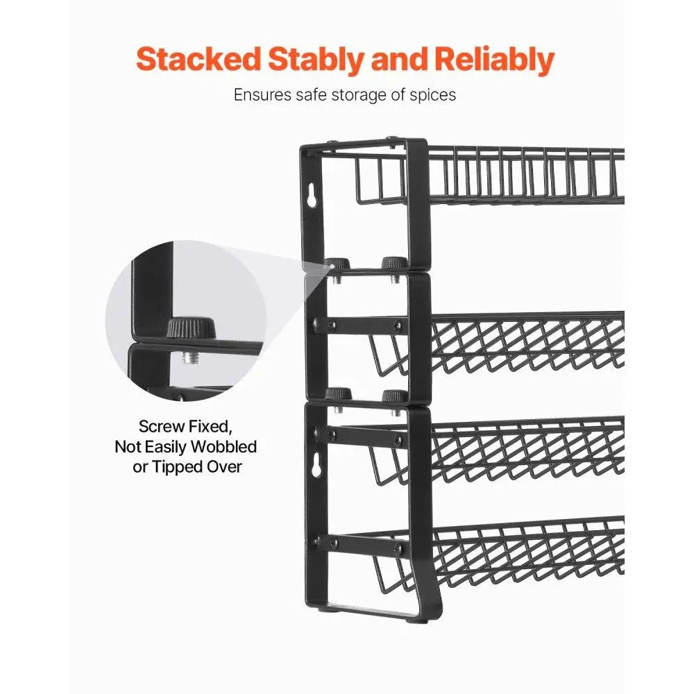 Spice Rack Organizer for Kitchen cabinet and Countertop