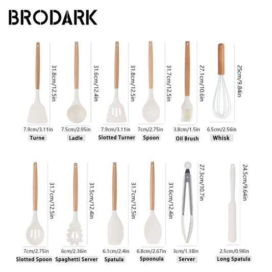 44pcs Premium Silicone Kitchen Utensil Set