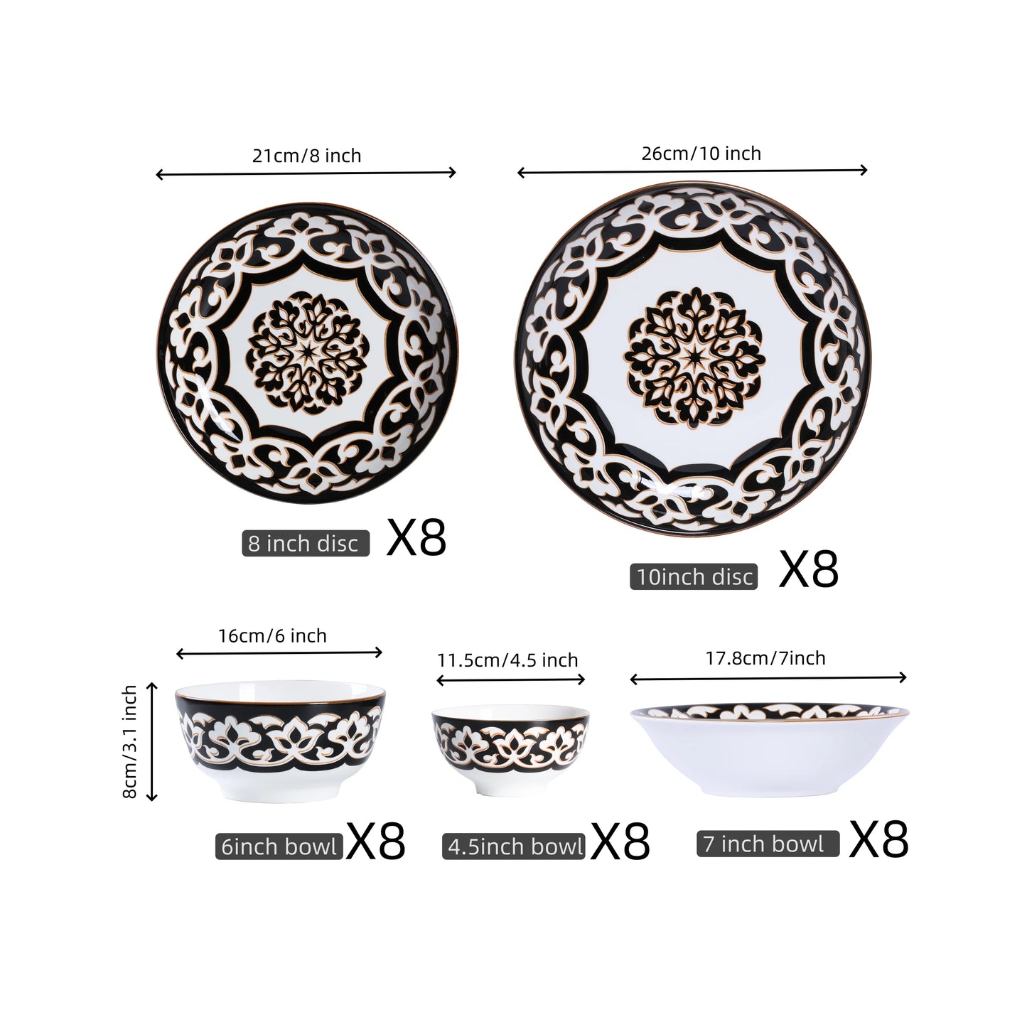 Dinnerware Set Kitchen for And Dining Room Service