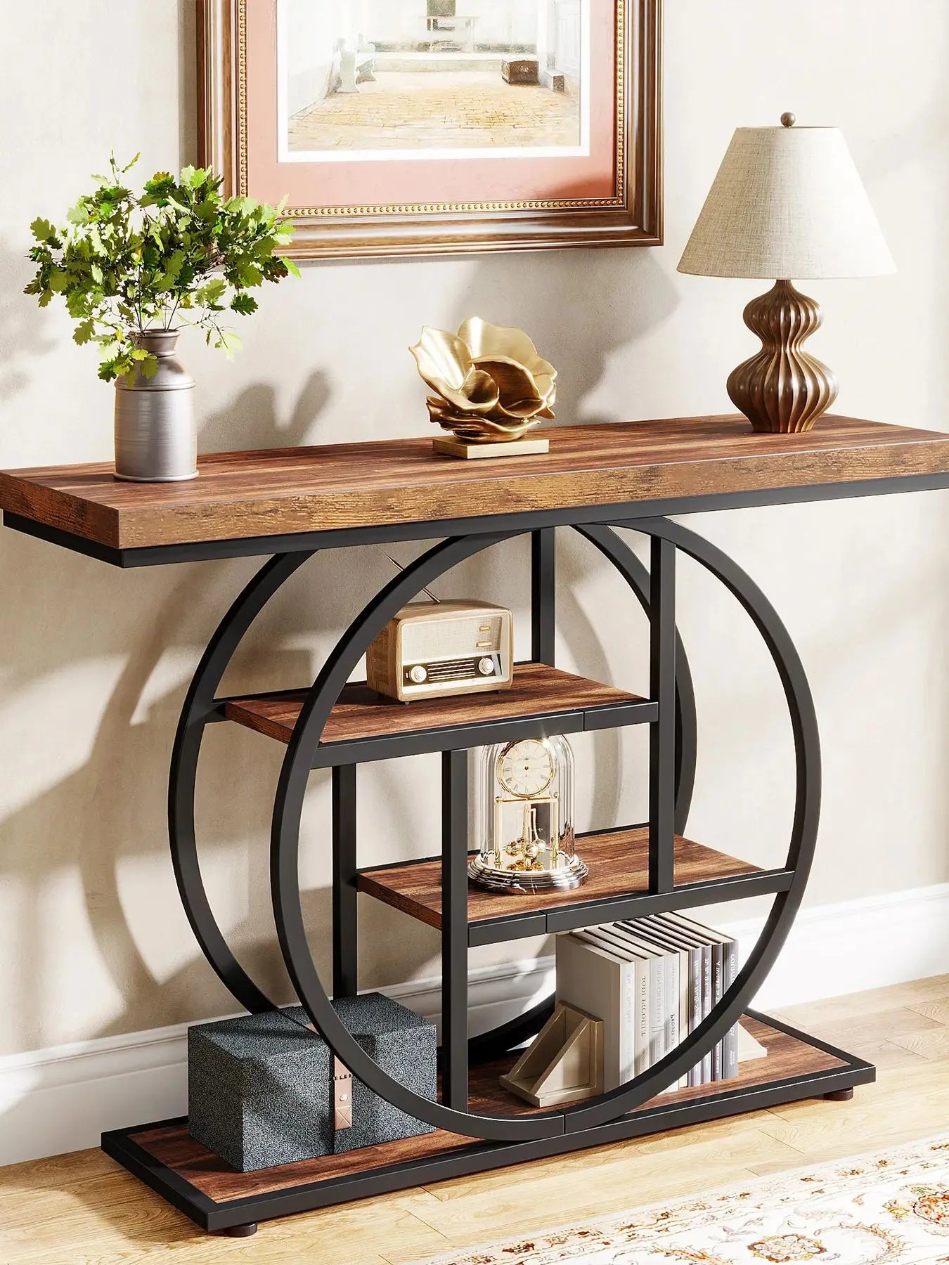 Console Table, 4-Tier Entryway Table