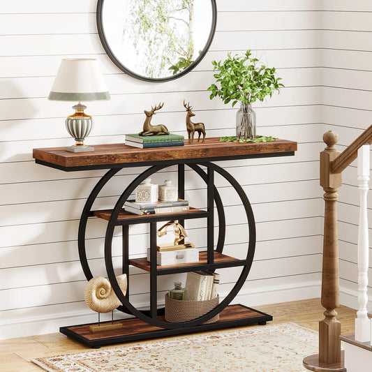 Console Table, 4-Tier Entryway Table