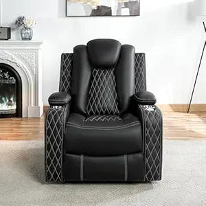Chicago Theater Style Motion Recliner with Adjustable Headrest