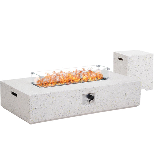 3-Piece Outdoor Propane Fire Table Set