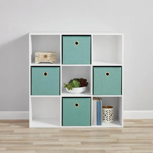 9-Cube Storage Organizer White- Multi-functional