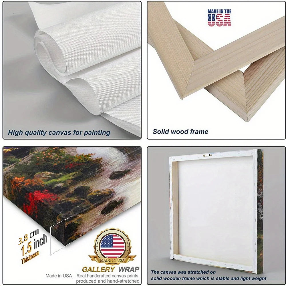 Modern Floral Abstract Canvas Decoration