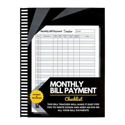 Bill Tracker & Budget Planner: Monthly Organizer