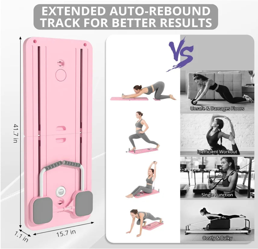 Adjustable Pilates Board, & Ab Push-up Workout Board- Yoga