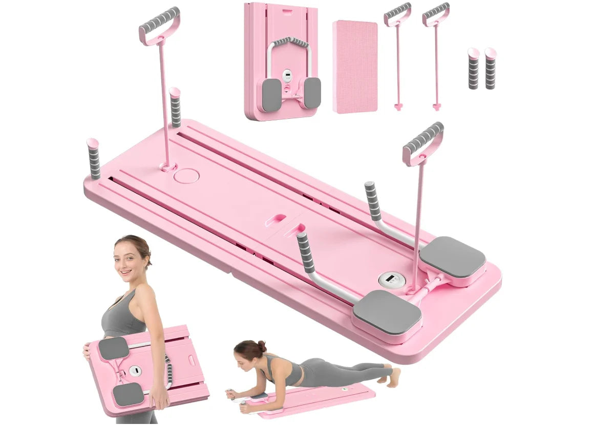 Adjustable Pilates Board, & Ab Push-up Workout Board- Yoga