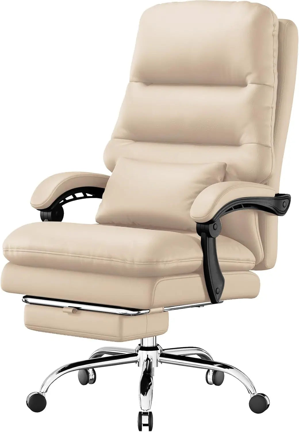 Executive Office Chair with Footrest and Lumbar Pillow,