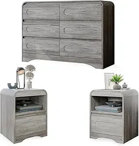 3 Pcs, Modern Bedroom Furniture Set,