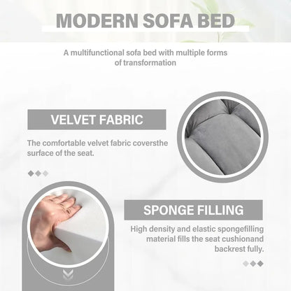 Loveseat Sleeper Sofa Bed with Adjustable Backrest