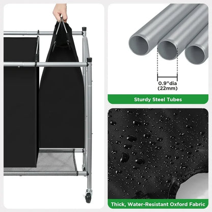 Laundry Hamper with Wheels and Laundry Sorter