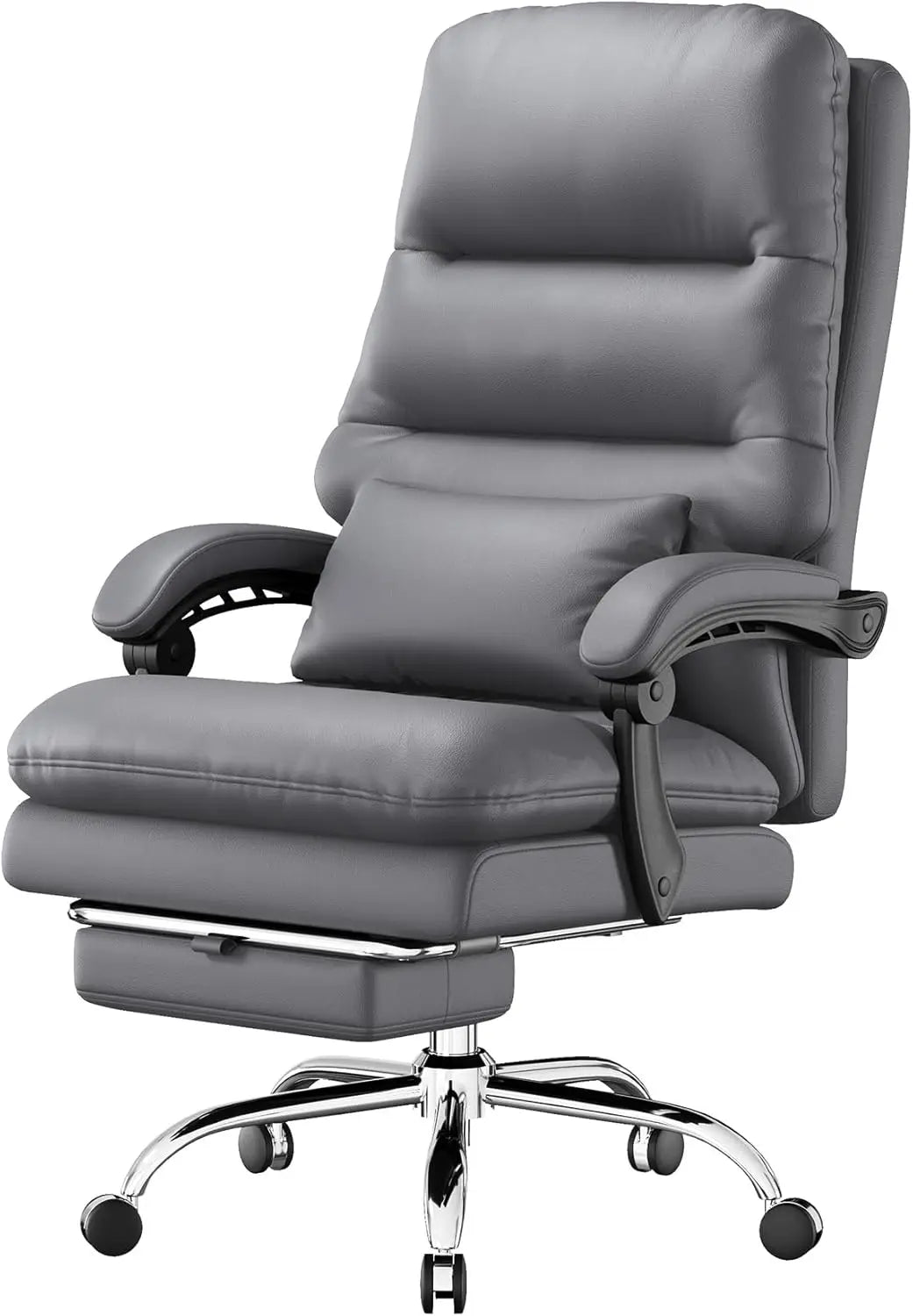 Executive Office Chair with Footrest and Lumbar Pillow,