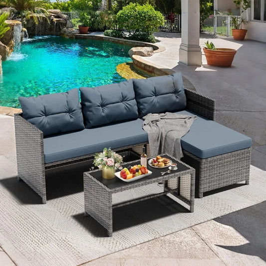 Outdoor Patio Furniture, 3-Piece Waterproof