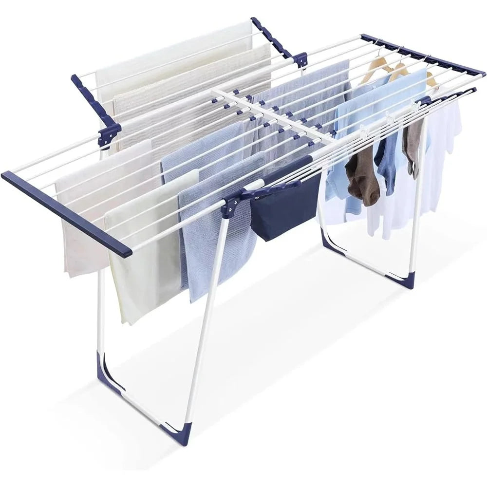 Foldable Clothes Drying Rack Indoor Outdoor Expandable Collapsible