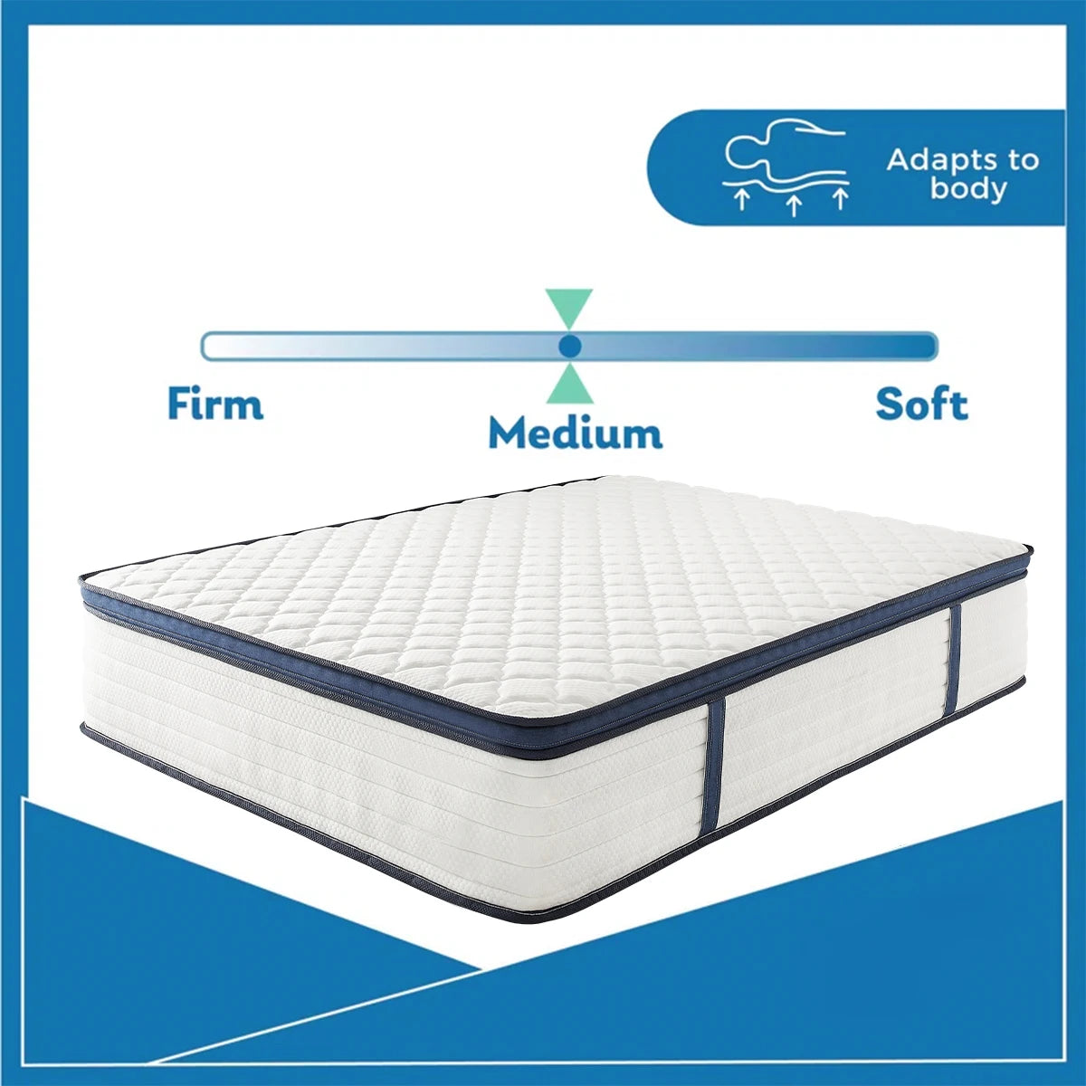 Queen Size Mattress Gel Memory Foam Hybrid Mattress