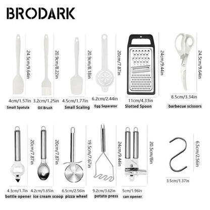 44pcs Premium Silicone Kitchen Utensil Set