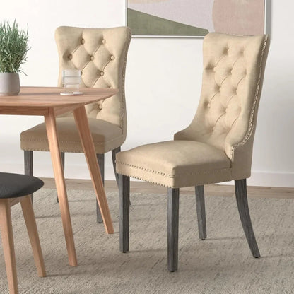 Leather Dining Chairs Set of 6,