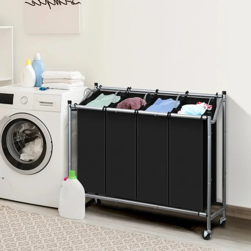 Laundry Hamper with Wheels and Laundry Sorter
