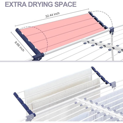 Foldable Clothes Drying Rack Indoor Outdoor Expandable Collapsible