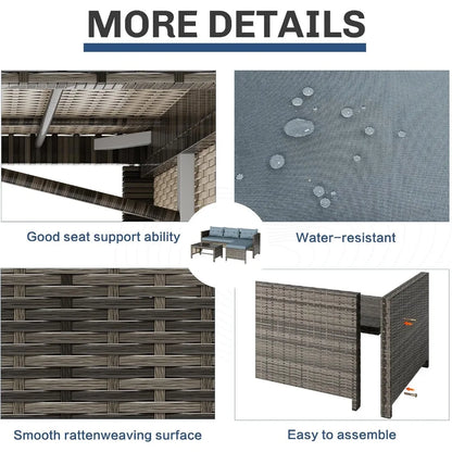 Outdoor Patio Furniture, 3-Piece Waterproof