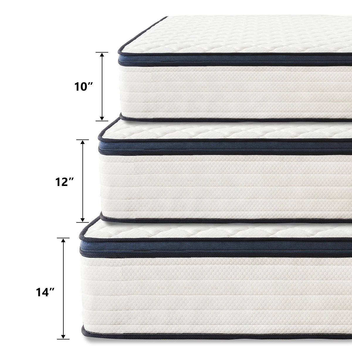 Queen Size Mattress Gel Memory Foam Hybrid Mattress